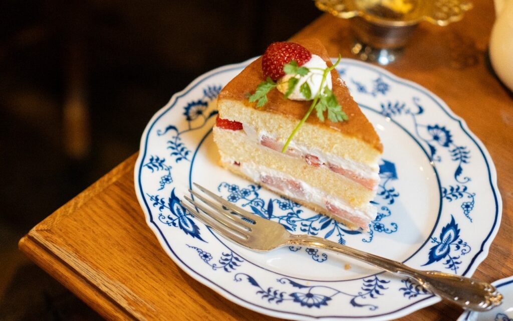 西洋茶館　苺のショートケーキ